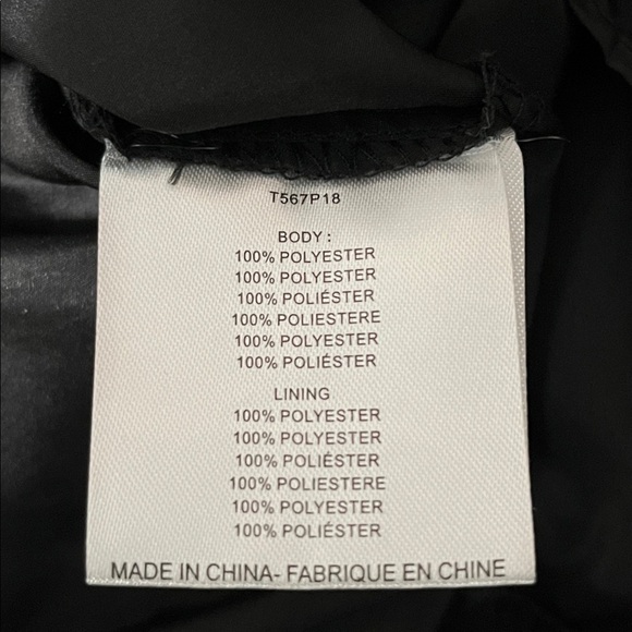 Molly Bracken Sheer Shift Dress Sparkly Swiss Dot Pattern Bell Sleeves Black - Picture 7 of 7